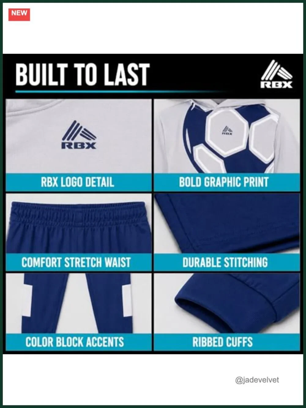 Athletic 2-Piece Hoodie and Jogger Set for Boys